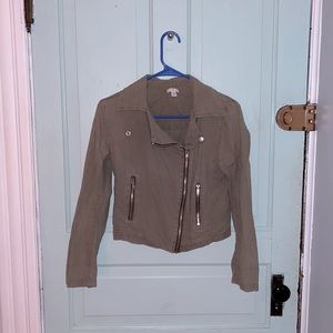 BP. Olive Green Moto Jacket